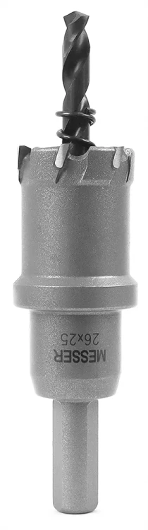 ТСТ коронка MESSER 26X25 с центрирующим сверлом и толкающей пружиной купить в Тюмени