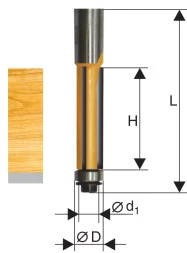 Фреза кромочная прямая ф12,7х38мм хв. 12мм Энкор 46193