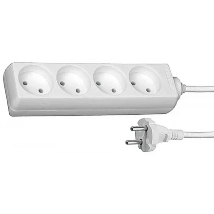 Удлинитель СВЕТОЗАР электрический, 4 гнезда, 2м SV-55040-2 купить в Тюмени