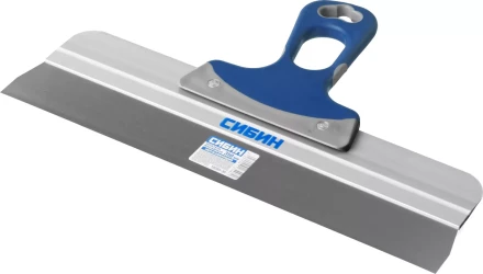 Шпатель СИБИН ФАСАДНЫЙ нержавеющий, алюминиевая направляющая, 2к ручка, 350мм 10085-35 купить в Тюмени