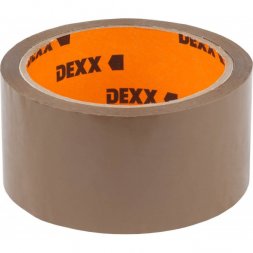 Клейкая лента, DEXX 12057-50-50, упаковочная, коричневая, 40мкм, 48мм х 50м 12057-50-50_z01