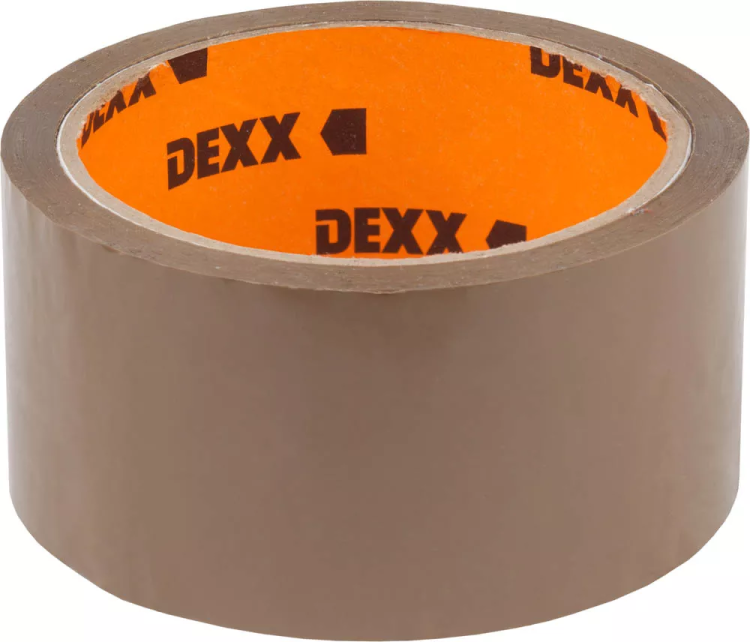 Клейкая лента, DEXX 12057-50-50, упаковочная, коричневая, 40мкм, 48мм х 50м 12057-50-50_z01 купить в Тюмени