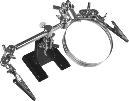 Штатив STAYER &quot;MASTER&quot; для фиксации электронной платы, c увеличительной линзой 55339 купить в Тюмени