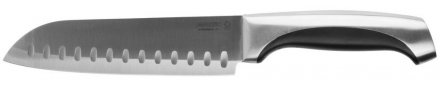 Нож LEGIONER &quot;FERRATA&quot; &quot;Сантоку&quot;, рукоятка с металлическими вставками, лезвие из нержавеющей стали, 175мм 47944 купить в Тюмени