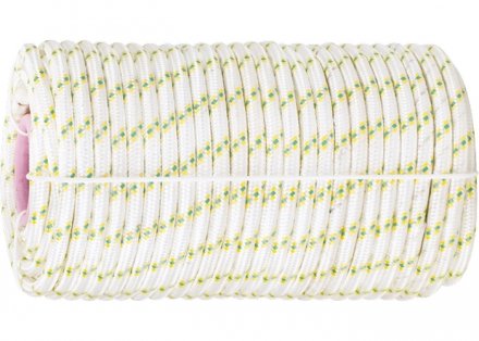 Фал плетёный капрон 16-прядный с капроновой сердцевиной 6 мм бухта 100 м 650 кгс СИБРТЕХ 93969 купить в Тюмени