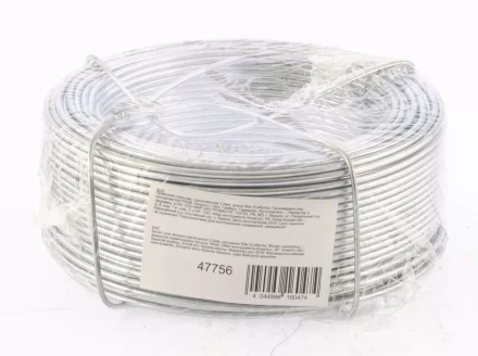Проволока стальная оцинкованная 2,0 мм длина 50 м Сибртех 47756 купить в Тюмени