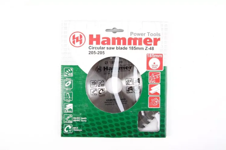 Диск пильный твердосплавный HAMMER Ф185х30мм 48зуб. купить в Тюмени