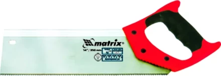 Пила по дереву обушковая для стусла 350 мм двухкомпонентная рукоятка MATRIX 23148 купить в Тюмени
