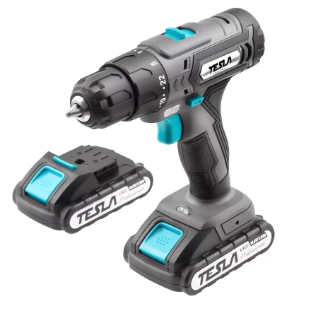 Аккумуляторная дрель TESLA TCD142DC с скейсом купить в Тюмени