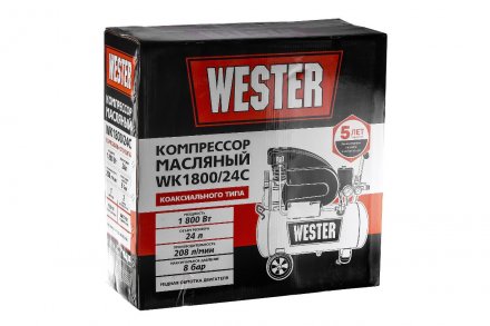Поршневой масляный компрессор WESTER WK1800/24C купить в Тюмени