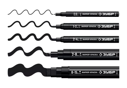 ЗУБР МК-1500 черный, 8-15 мм маркер-краска (06329-2) купить в Тюмени
