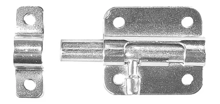 Задвижка накладная для окон и мебели &quot;ШП-10 БЦ&quot;, цвет белый/цинк, 30мм 37741-30 купить в Тюмени