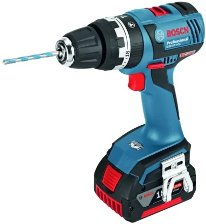 Дрель-шуруповерт аккумуляторная BOSCH GSB 18 V-EC ударная купить в Тюмени