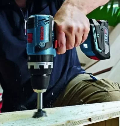 Дрель-шуруповерт аккумуляторная BOSCH GSB 18 V-EC ударная купить в Тюмени