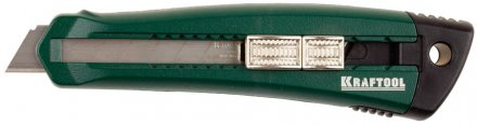 Нож с сегментированным лезвием Solingen, KRAFTOOL 09195, металлический корпус, кассета с 3 лезвиями, 18 мм 09195_z01 купить в Тюмени