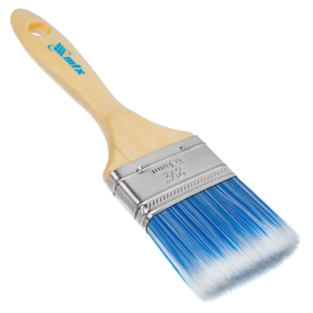 Кисть плоская &quot;Евро&quot; 2.5&quot;, искусственная щетина, деревянная ручка MTX 83072 купить в Тюмени