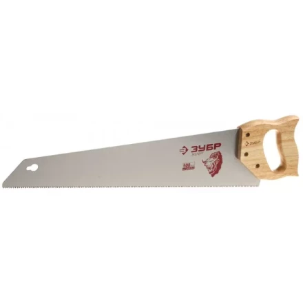Ножовка ЗУБР &quot;ЭКСПЕРТ&quot; по дереву, универсальный закаленный зуб, деревянная ручка, шаг зуба 3,5мм, 500мм 15275-50 купить в Тюмени