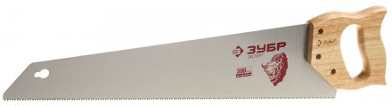 Ножовка ЗУБР &quot;ЭКСПЕРТ&quot; по дереву, универсальный закаленный зуб, деревянная ручка, шаг зуба 3,5мм, 500мм 15275-50 купить в Тюмени
