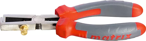 Клещи для снятия изоляции, 160мм, двухкомпонентные рукоятки MATRIX PROFESSIONAL 17715 купить в Тюмени