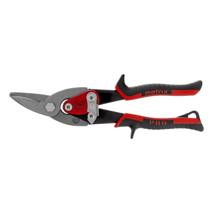 Ножницы по металлу Matrix, 250 мм, левый рез, сталь CRMO, двухкомпонентные рукоятки, PRO 78326 купить в Тюмени