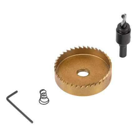 Коронка по металлу HSS, 68 мм, нитридтитановое покрытие Denzel 724122 купить в Тюмени