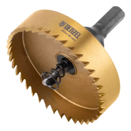 Коронка по металлу HSS, 68 мм, нитридтитановое покрытие Denzel 724122 купить в Тюмени