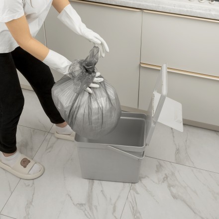 Пакеты для мусора 60 л x 50 шт. серые, Home Palisad 927125 купить в Тюмени