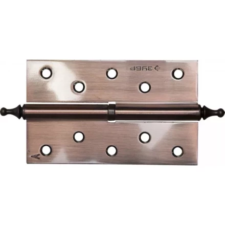 Петля дверная разъемная ЗУБР &quot;ЭКСПЕРТ&quot;, 1 подшипник, цвет ст. медь (AC), левая, с крепежом, 125х75х2,5мм, 2 шт 37605-125-6L купить в Тюмени