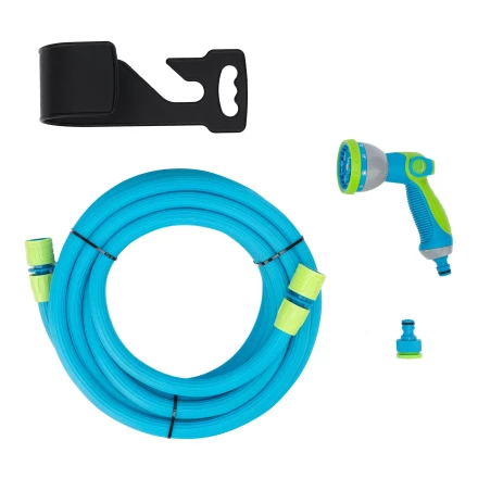 Набор поливочный Palisad 67672, шланг 10-30м, пистолет 8 реж., чехол, подвес, LUXE купить в Тюмени