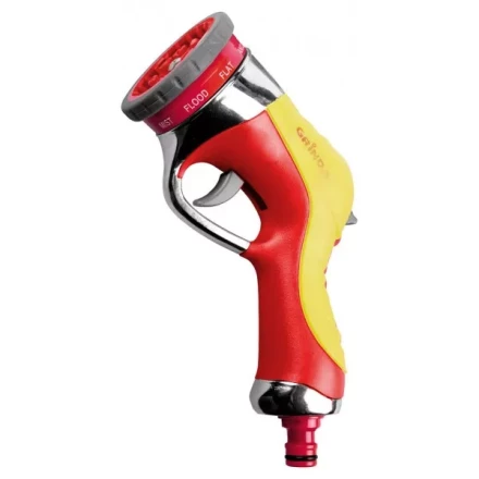 Пистолет-распылитель GRINDA 9-позиц., металлический с TPR, с автомат. сменой режимов распыления 8-427141 купить в Тюмени