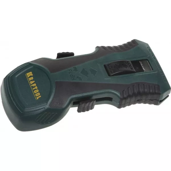 Скребок "Safety" 2 в 1, KRAFTOOL 08543, двухкомпонентный корпус, тип лезвия H01, пластиковое лезвие в комплекте 8543 купить в Тюмени