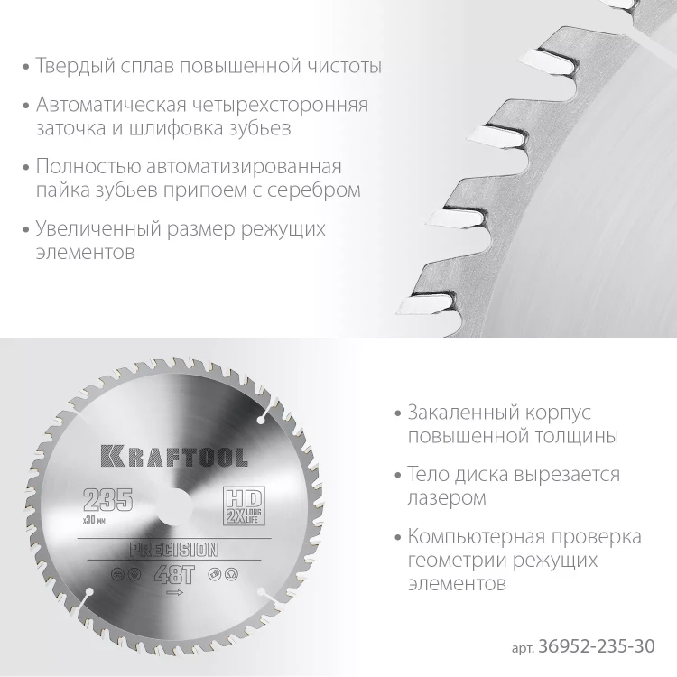 Диск пильный PRECISION, повышенный ресурс 36952-235-30 купить в Тюмени