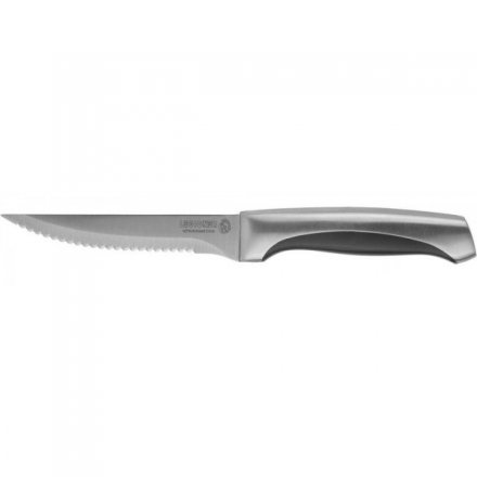 Нож LEGIONER &quot;FERRATA&quot; для стейка, рукоятка с металлическими вставками, лезвие из нержавеющей стали, 110мм 47946 купить в Тюмени