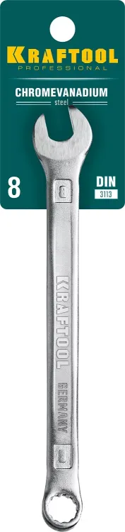 Ключи комбинированные KRAFTOOL, Cr-V, DIN 3113 27079-08 купить в Тюмени