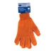 Перчатки трикотажные акрил двойные оранжевый двойная манжета Россия Сибртех 68689 купить в Тюмени