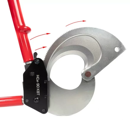 Секторные ножницы диэлектрические КВТ НСи-90 для резки бронированных кабелей до 90 мм (101939) купить в Тюмени