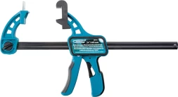 Струбцина реечная быстрозажим, пистолетного типа, пошаг. мех. пласт. корп. 24" (600 мм) GROSS 20701