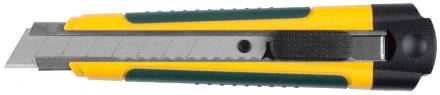 Нож с сегментированным лезвием, KRAFTOOL 09199, двухкомп корпус, автостоп, отсек для хранения запасных лезвий, 18мм 9199 купить в Тюмени