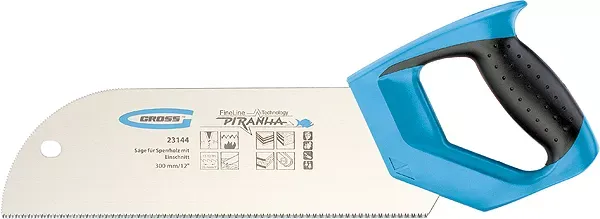 Пила для фанеры с запилом PIRANHA,300 мм/12",11-12 TPI,зуб 3D,каленый зуб,двухкомп.рукоятка GROSS 23144 купить в Тюмени
