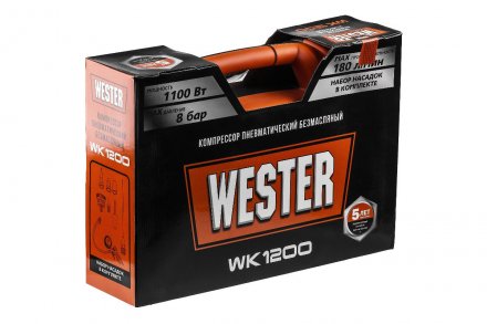 Безмаслянный компрессор WESTER WK1200 купить в Тюмени