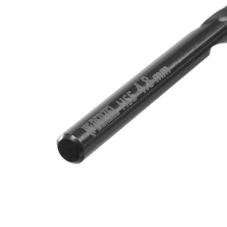 Сверло по металлу, 4,8 мм, HSS-Tin, Golden Tip, 10 шт. Denzel 717212 купить в Тюмени