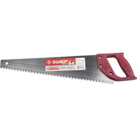 Ножовка ЗУБР &quot;МАСТЕР&quot; по дереву, прямой крупный зуб, пластиковая ручка, шаг зуба 5мм, 400мм 1525-04-40 купить в Тюмени