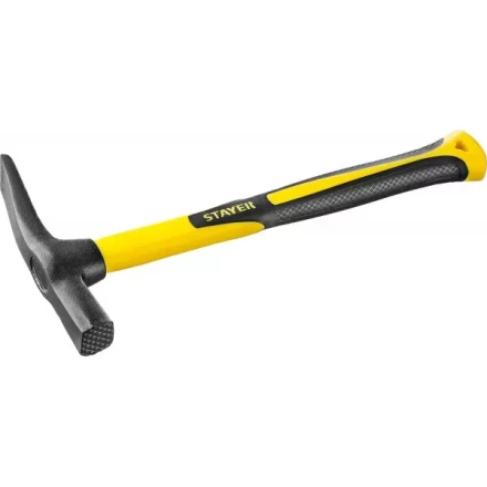 Молоток-кирочка КАМЕНЩИКА Fiberglass 600г с фиберглассовой рукояткой, STAYER Professional 20161 20161 купить в Тюмени