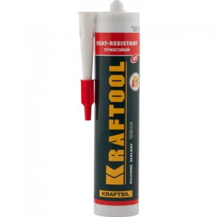 Герметик силиконовый KRAFTOOL красный, температуростойкий (от -62 С до 275 С), 300мл 41259 купить в Тюмени