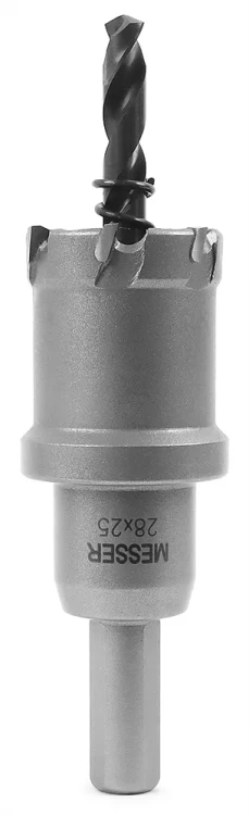 ТСТ коронка MESSER 28X25 с центрирующим сверлом и толкающей пружиной купить в Тюмени