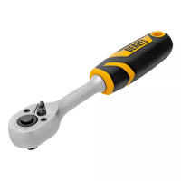 Ключ-трещотка 1/4" Denzel 14031, 90 зубьев, с быстрым сбросом, CrV