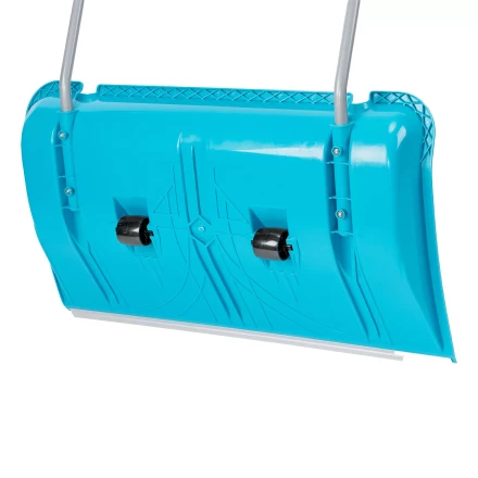 Скрепер для уборки снега Palisad 61800, полипропилен, колеса, 750х445х1275 мм, рукоятка с ПВХ, LUXE купить в Тюмени