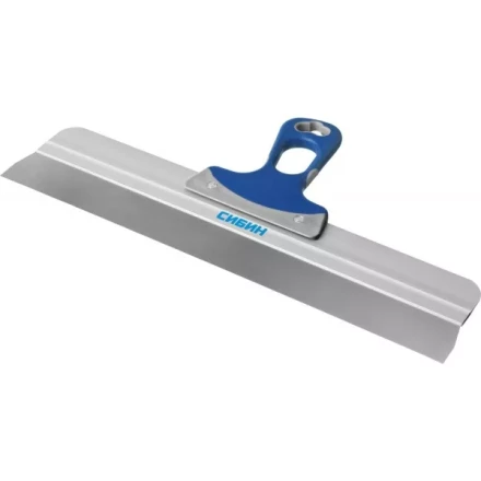 Шпатель СИБИН ФАСАДНЫЙ нержавеющий, алюминиевая направляющая, 2к ручка, 450мм 10085-45 купить в Тюмени