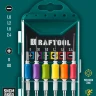 Набор Precision-6: часовые отвертки для особо точных работ, металлическая рукоятка с противоскользящей накладкой, жало из специальной стали SNCM8660. 25679 купить в Тюмени
