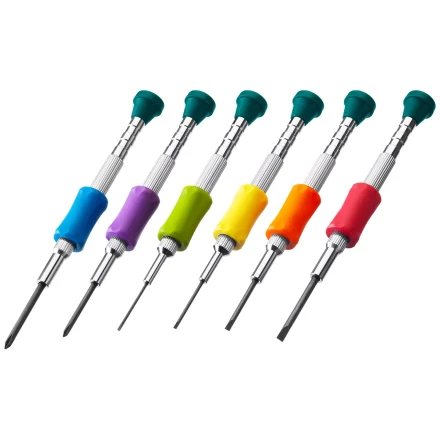 Набор Precision-6: часовые отвертки для особо точных работ, металлическая рукоятка с противоскользящей накладкой, жало из специальной стали SNCM8660. 25679 купить в Тюмени